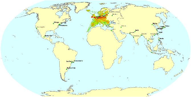 Coverage of emissions from international aviation: national airspace approach